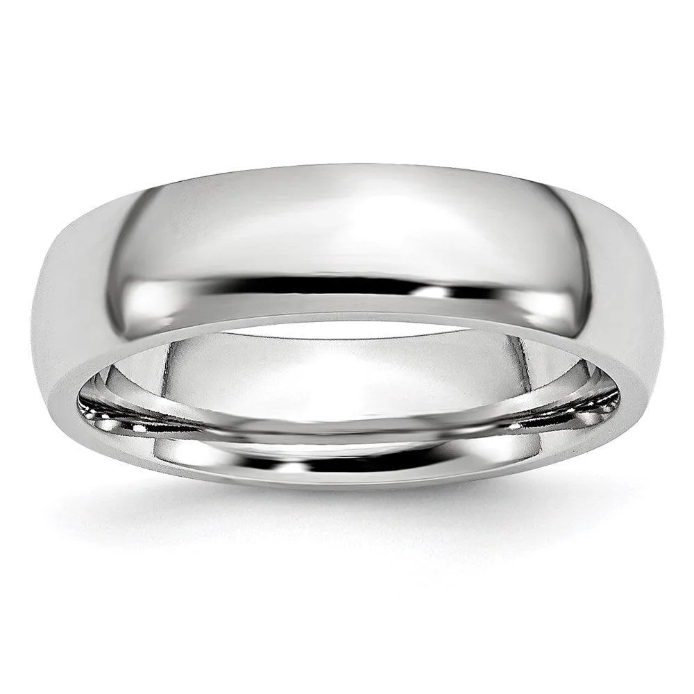 Chisel Jewelry Cobalt Polished 6mm Band