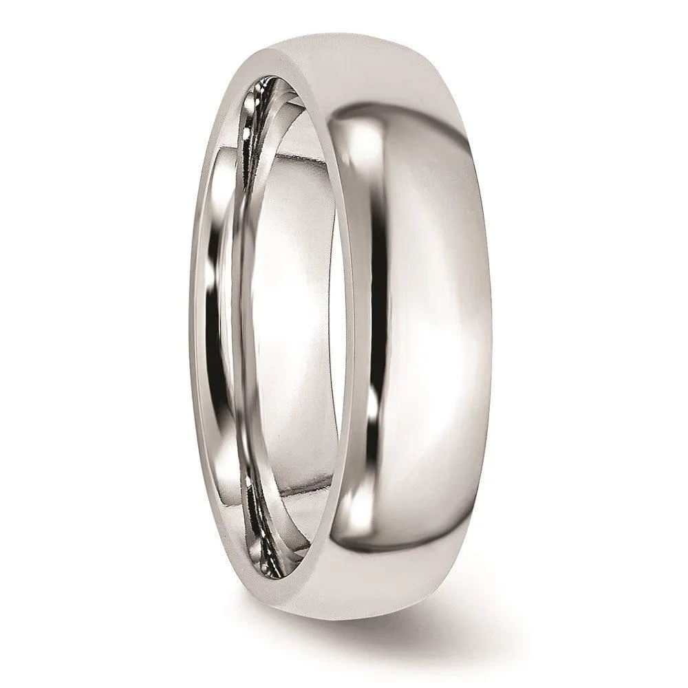 Chisel Jewelry Cobalt Polished 6mm Band