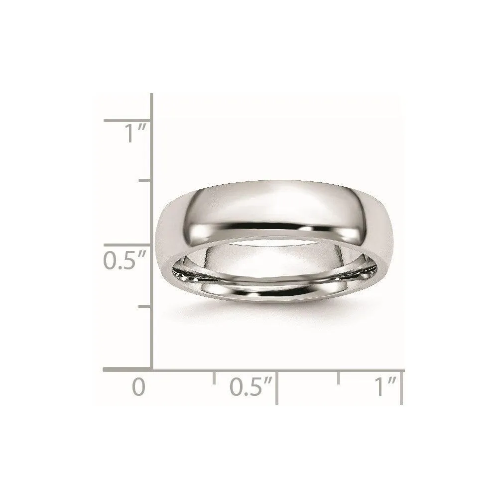 Chisel Jewelry Cobalt Polished 6mm Band
