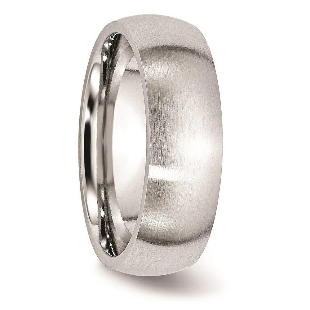 Chisel Jewelry Cobalt Satin 7mm Band