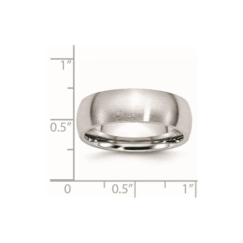 Chisel Jewelry Cobalt Satin 7mm Band