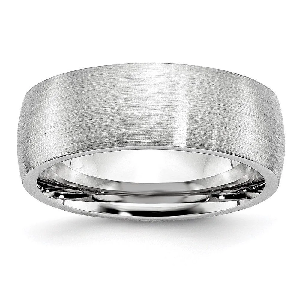 Chisel Jewelry Cobalt Satin 8mm Band
