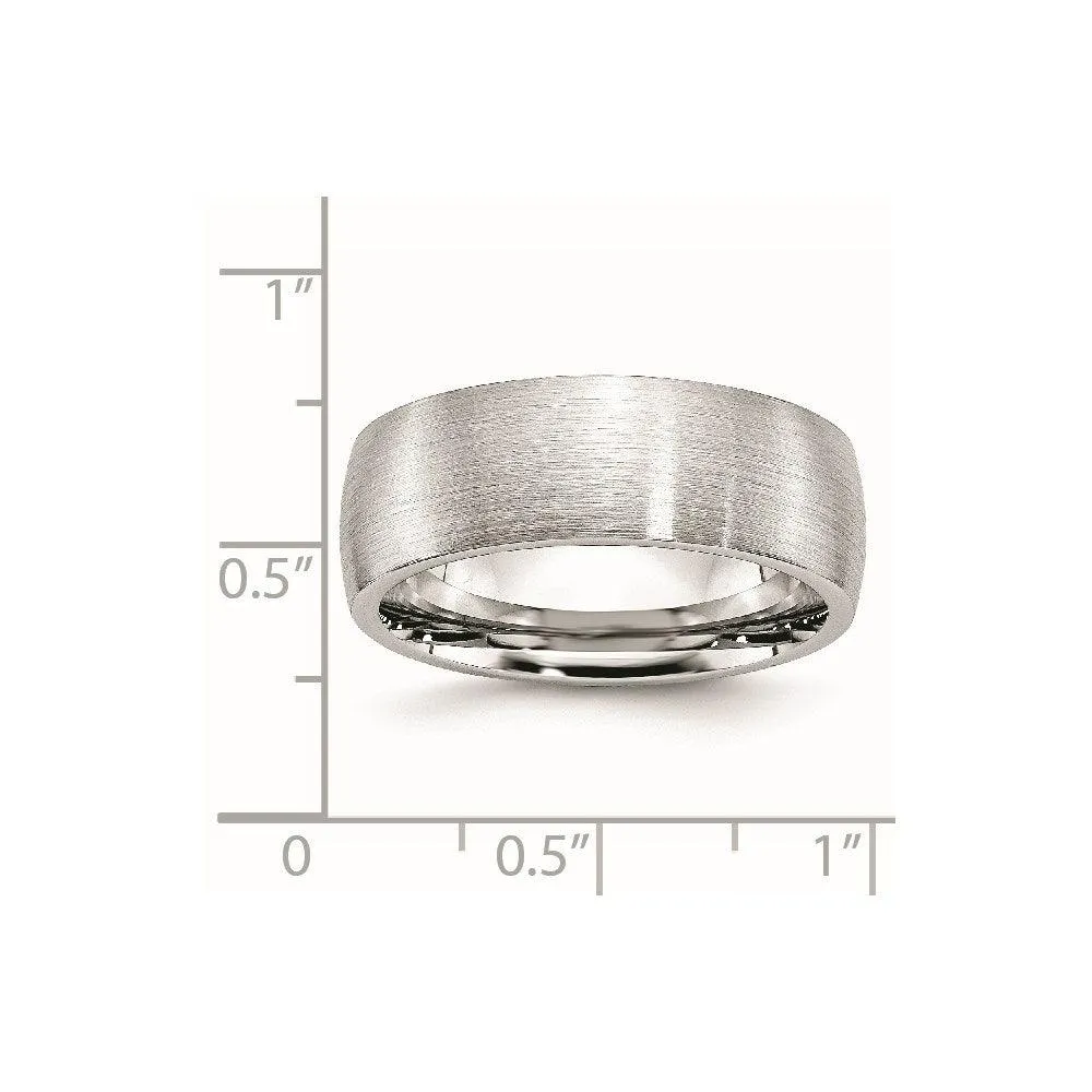 Chisel Jewelry Cobalt Satin 8mm Band