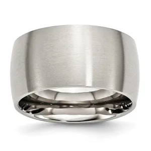 Chisel Jewelry Stainless Steel 12mm Brushed Band
