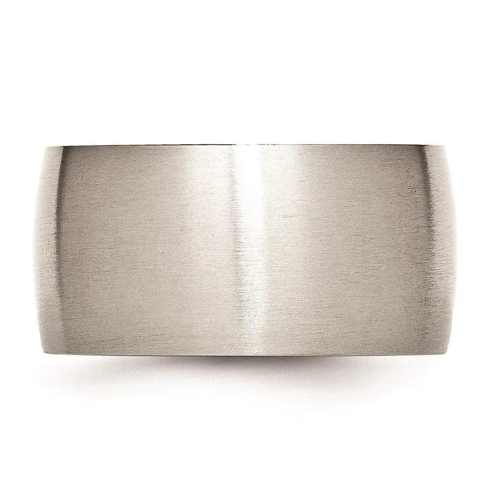 Chisel Jewelry Stainless Steel 12mm Brushed Band