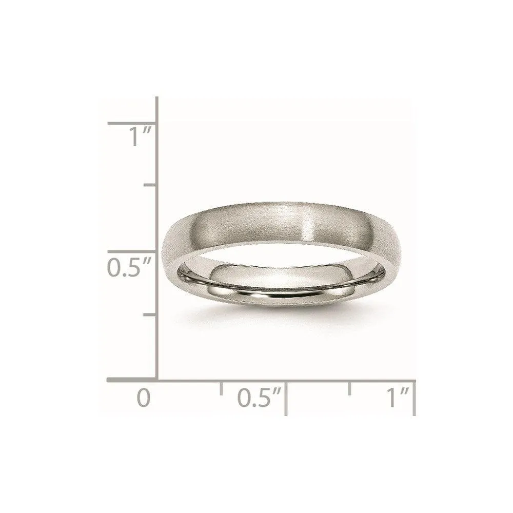 Chisel Jewelry Stainless Steel 4mm Brushed Band