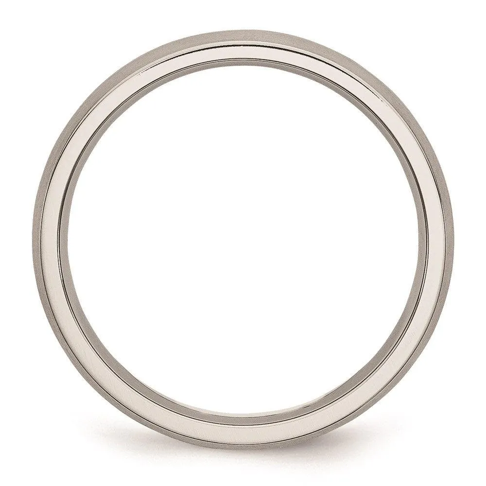 Chisel Jewelry Stainless Steel 4mm Brushed Band