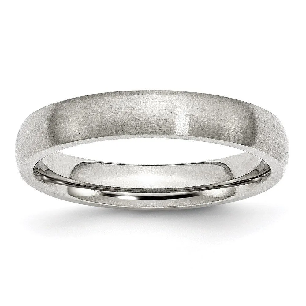 Chisel Jewelry Stainless Steel 4mm Brushed Band