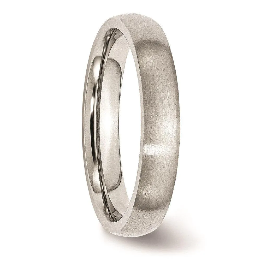 Chisel Jewelry Stainless Steel 4mm Brushed Band