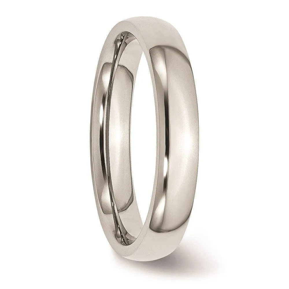 Chisel Jewelry Stainless Steel 4mm Polished Band