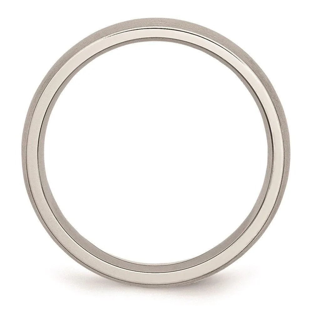 Chisel Jewelry Stainless Steel 5mm Brushed Band