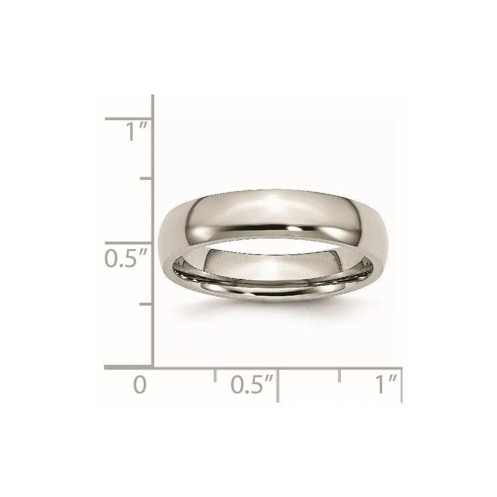 Chisel Jewelry Stainless Steel 5mm Polished Band