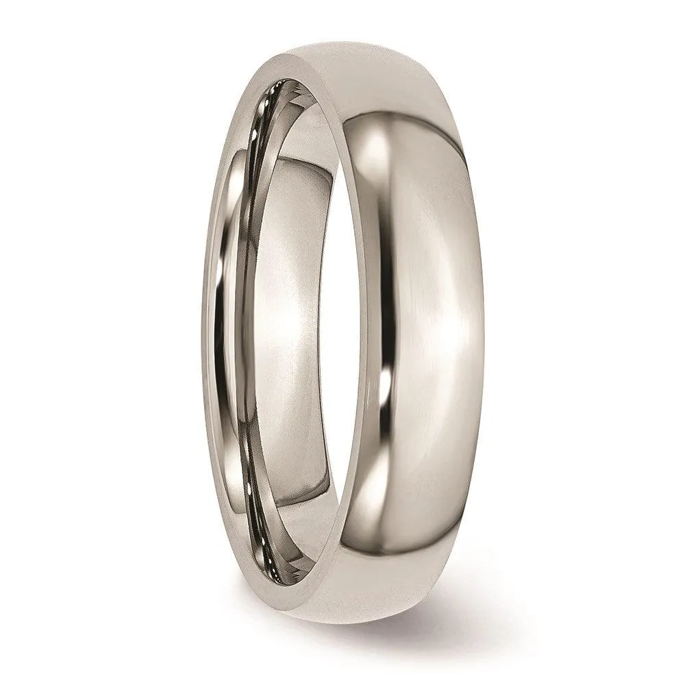 Chisel Jewelry Stainless Steel 5mm Polished Band