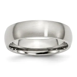Chisel Jewelry Stainless Steel 6mm Brushed Band
