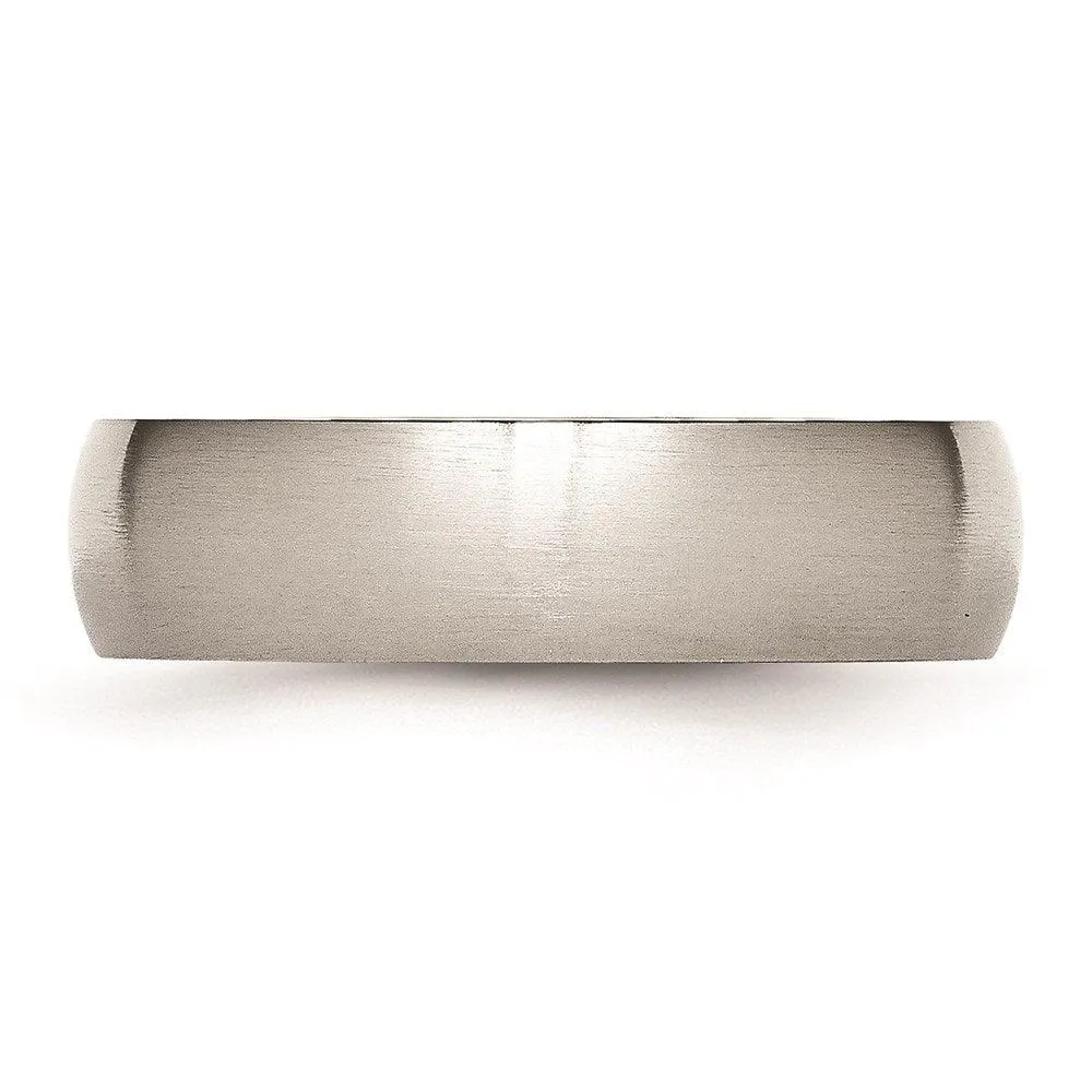 Chisel Jewelry Stainless Steel 6mm Brushed Band