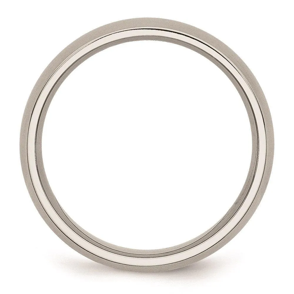 Chisel Jewelry Stainless Steel 6mm Brushed Band