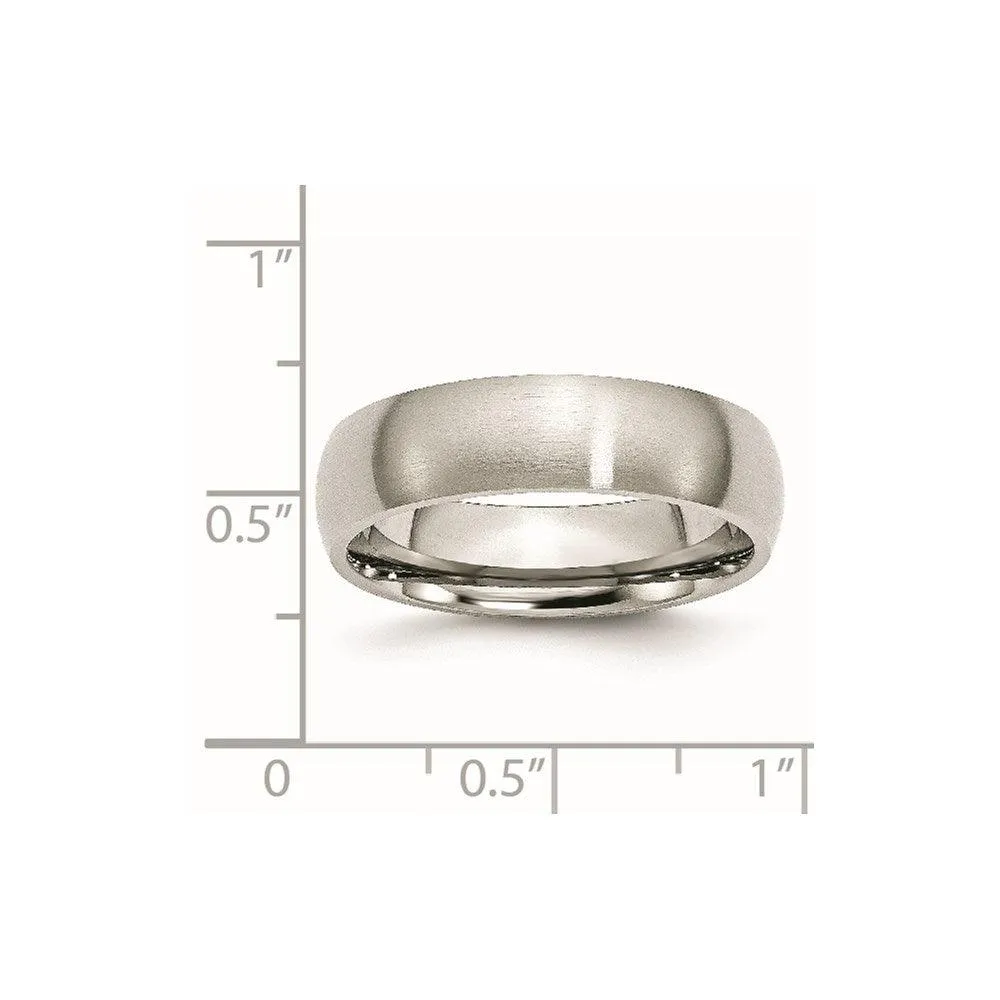 Chisel Jewelry Stainless Steel 6mm Brushed Band