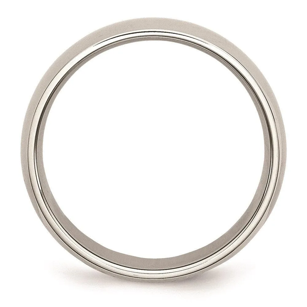 Chisel Jewelry Stainless Steel 6mm Polished Band