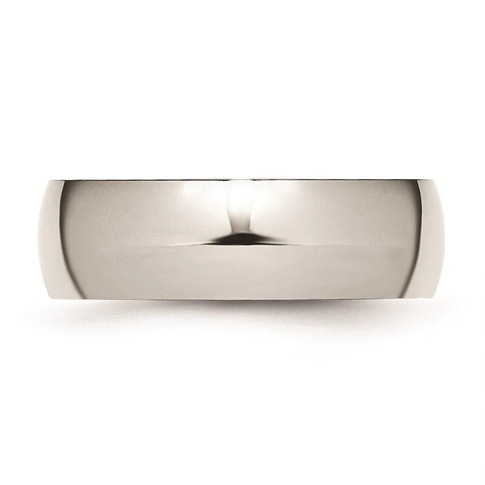 Chisel Jewelry Stainless Steel 7mm Polished Band