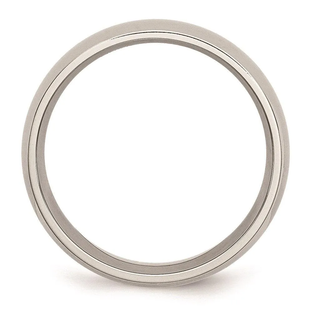 Chisel Jewelry Stainless Steel 7mm Polished Band