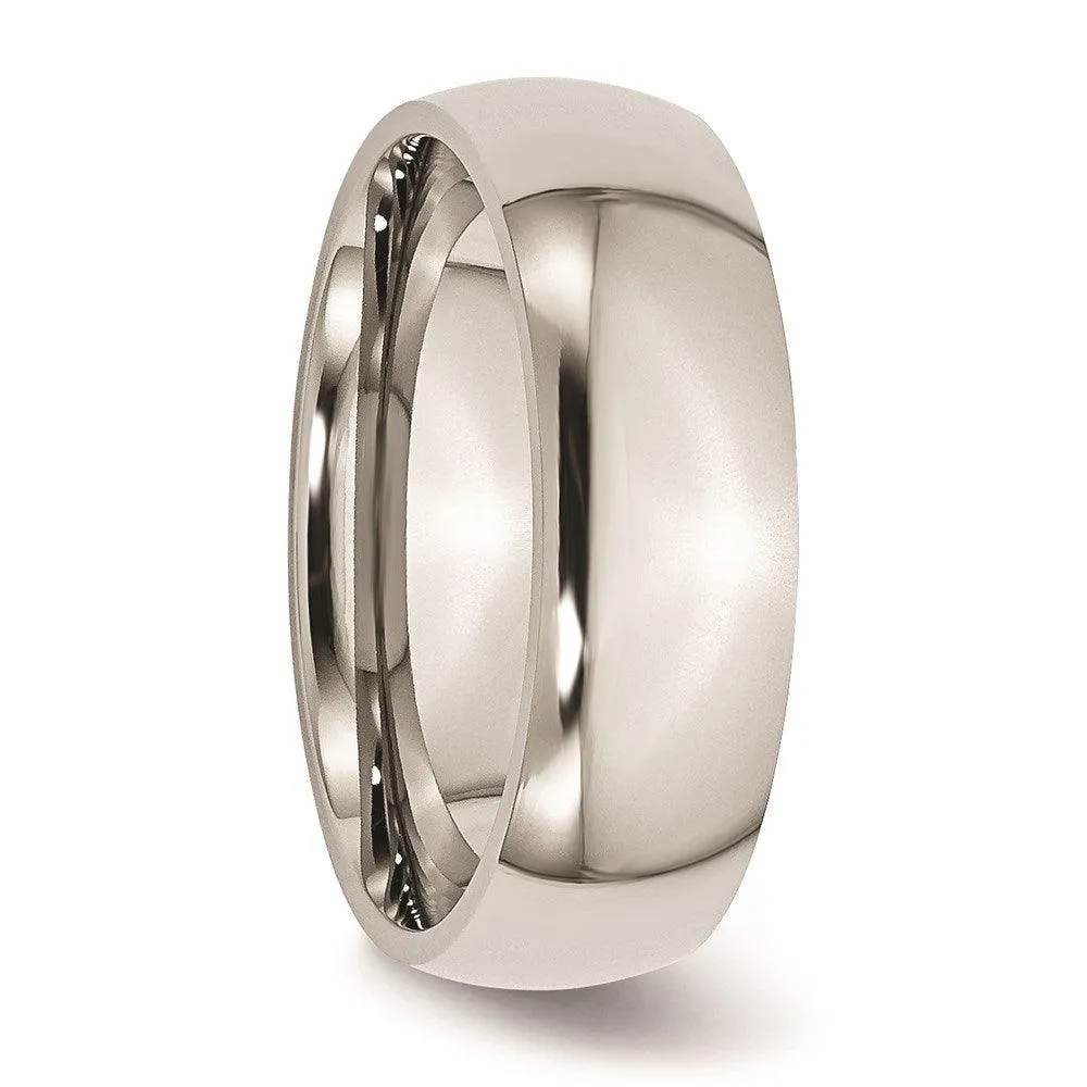 Chisel Jewelry Stainless Steel 7mm Polished Band