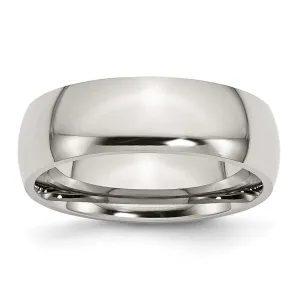 Chisel Jewelry Stainless Steel 7mm Polished Band