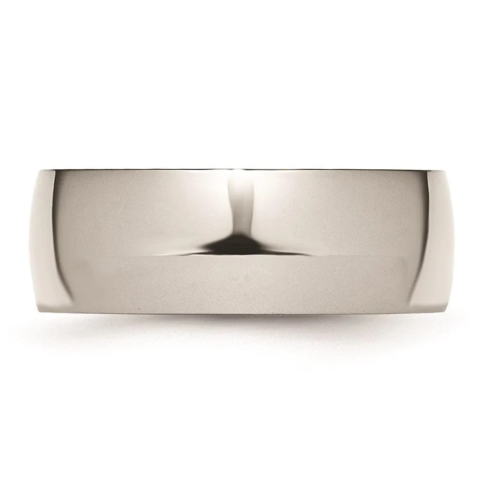 Chisel Jewelry Stainless Steel 8mm Polished Band