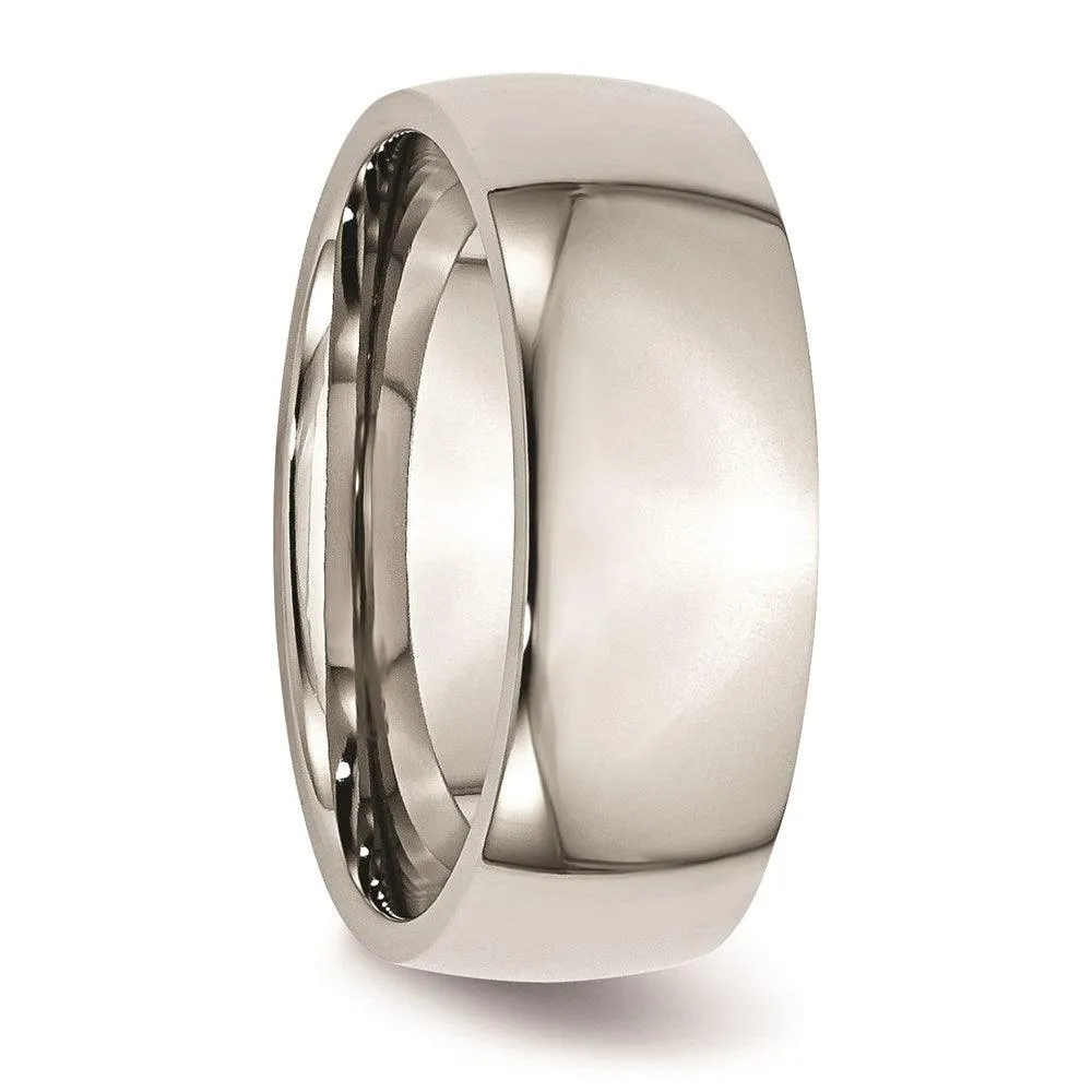Chisel Jewelry Stainless Steel 8mm Polished Band