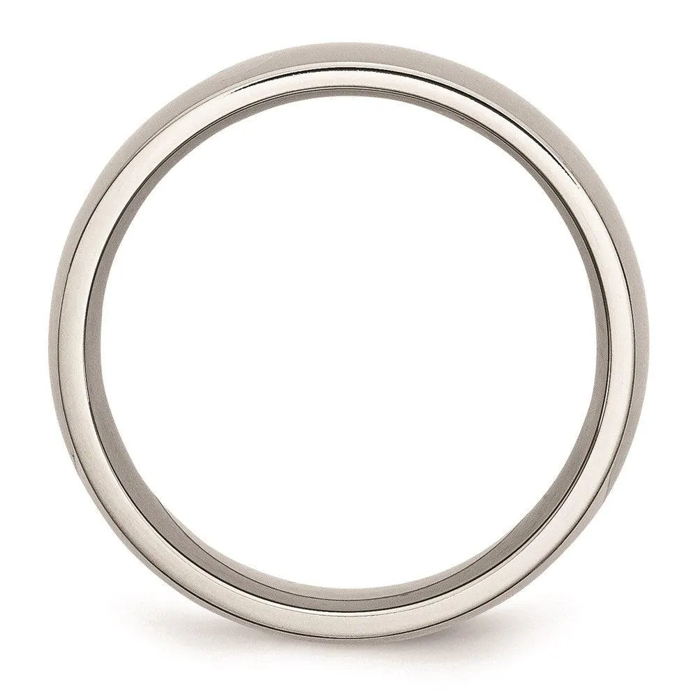 Chisel Jewelry Stainless Steel 8mm Polished Band