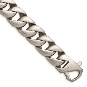 Chisel Jewelry Stainless Steel Brushed 8.5 inch Bracelet