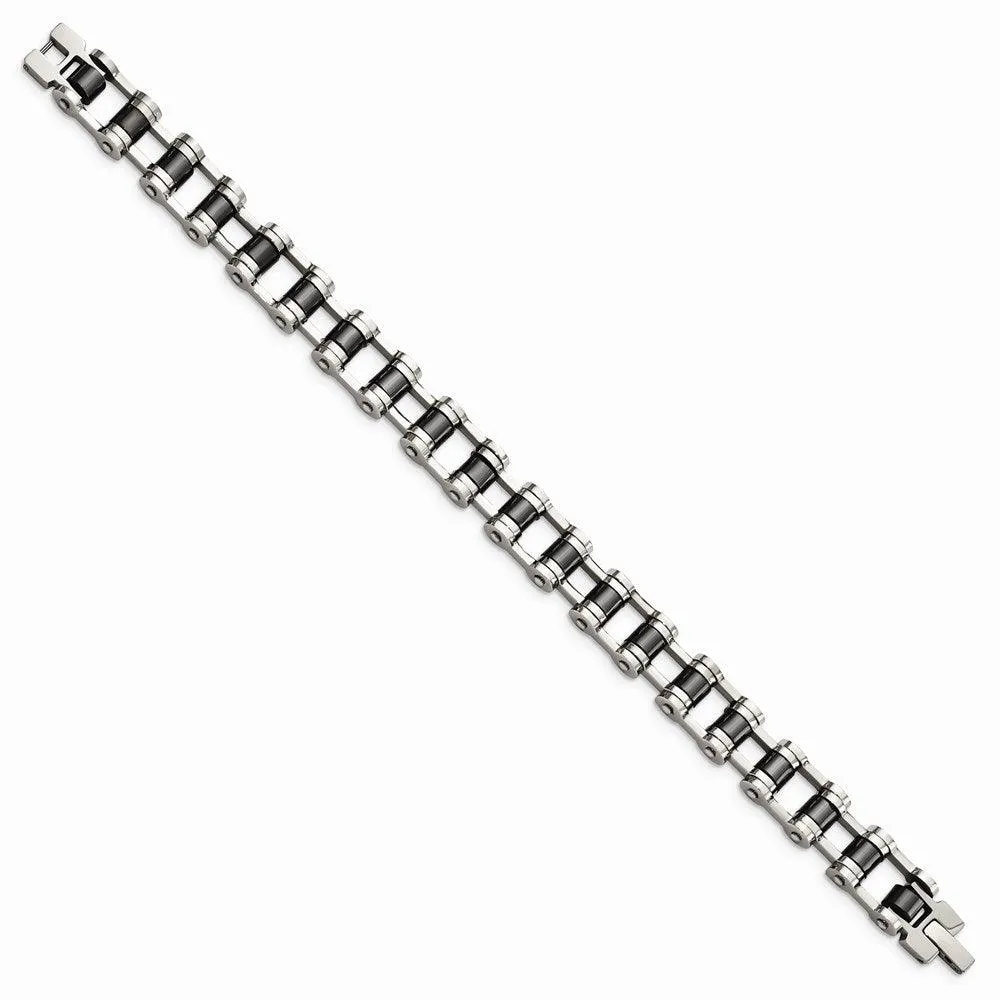 Chisel Jewelry Stainless Steel Magnetic Links 8.5in Bracelet