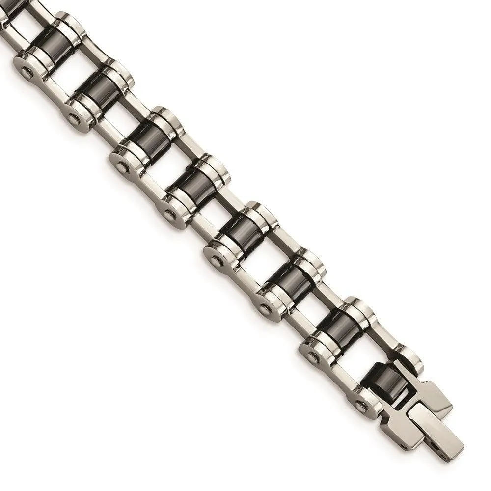 Chisel Jewelry Stainless Steel Magnetic Links 8.5in Bracelet