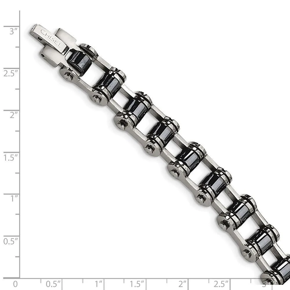 Chisel Jewelry Stainless Steel Magnetic Links 8.5in Bracelet