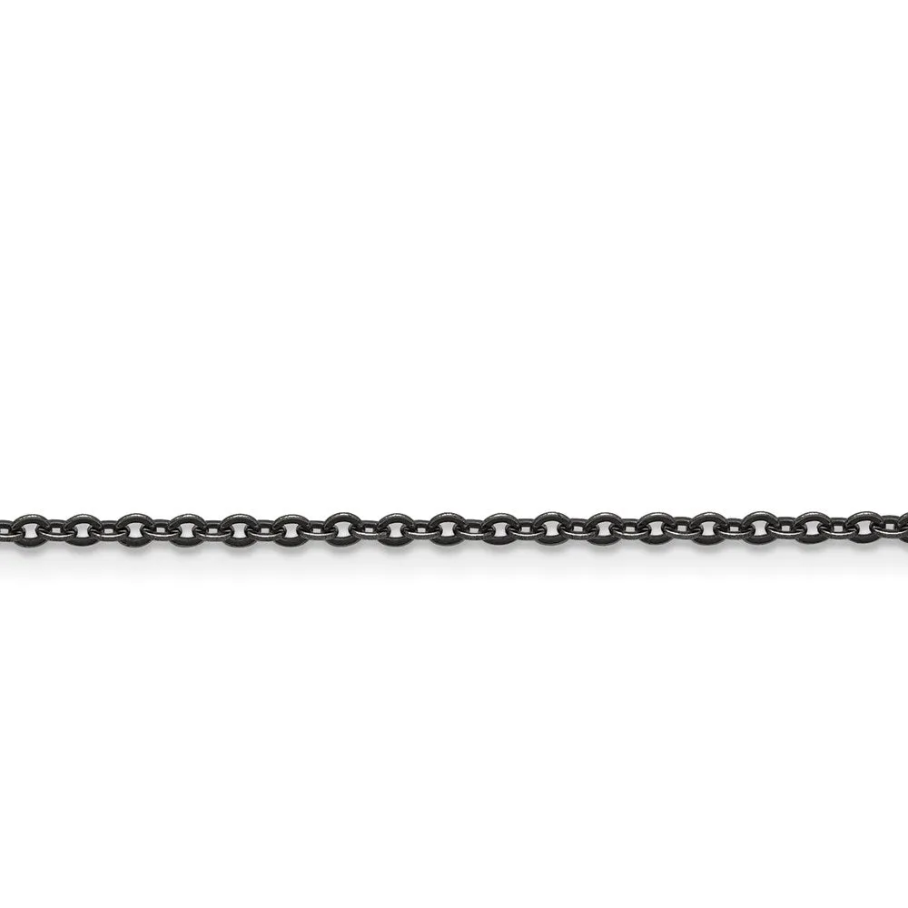 Chisel Jewelry Stainless Steel Oxidized Chain | SRN1282