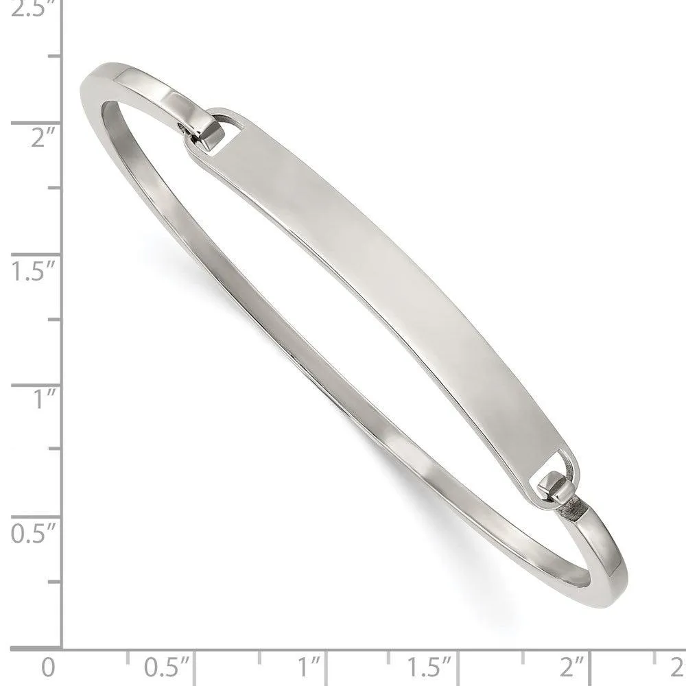 Chisel Jewelry Stainless Steel Polished 2mm ID Bangle