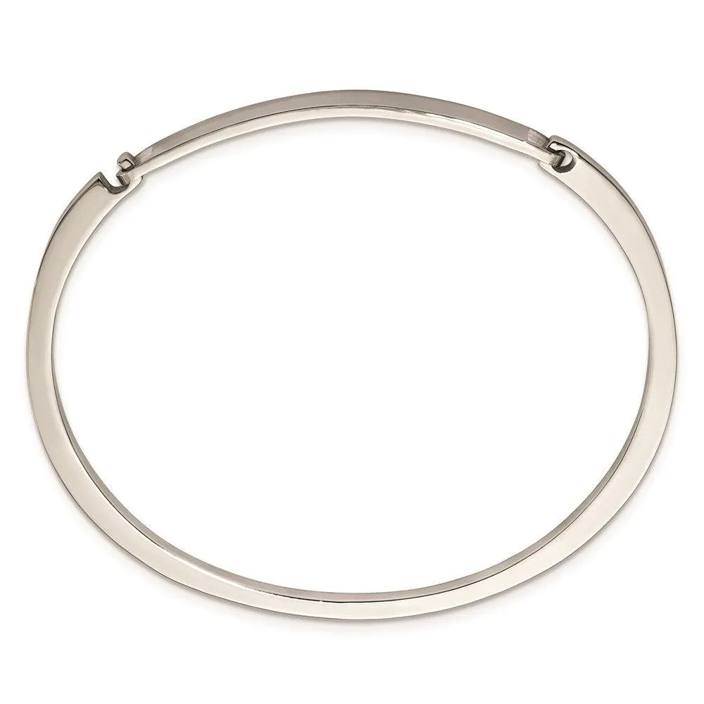Chisel Jewelry Stainless Steel Polished 2mm ID Bangle