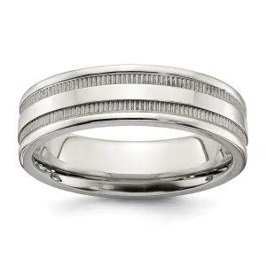 Chisel Jewelry Stainless Steel Polished 6mm Band | SR674