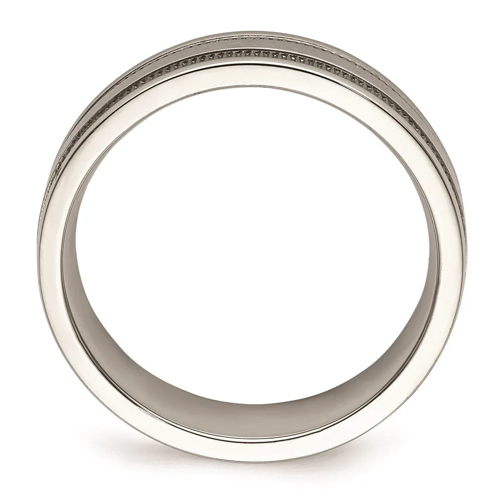 Chisel Jewelry Stainless Steel Polished 6mm Band | SR674