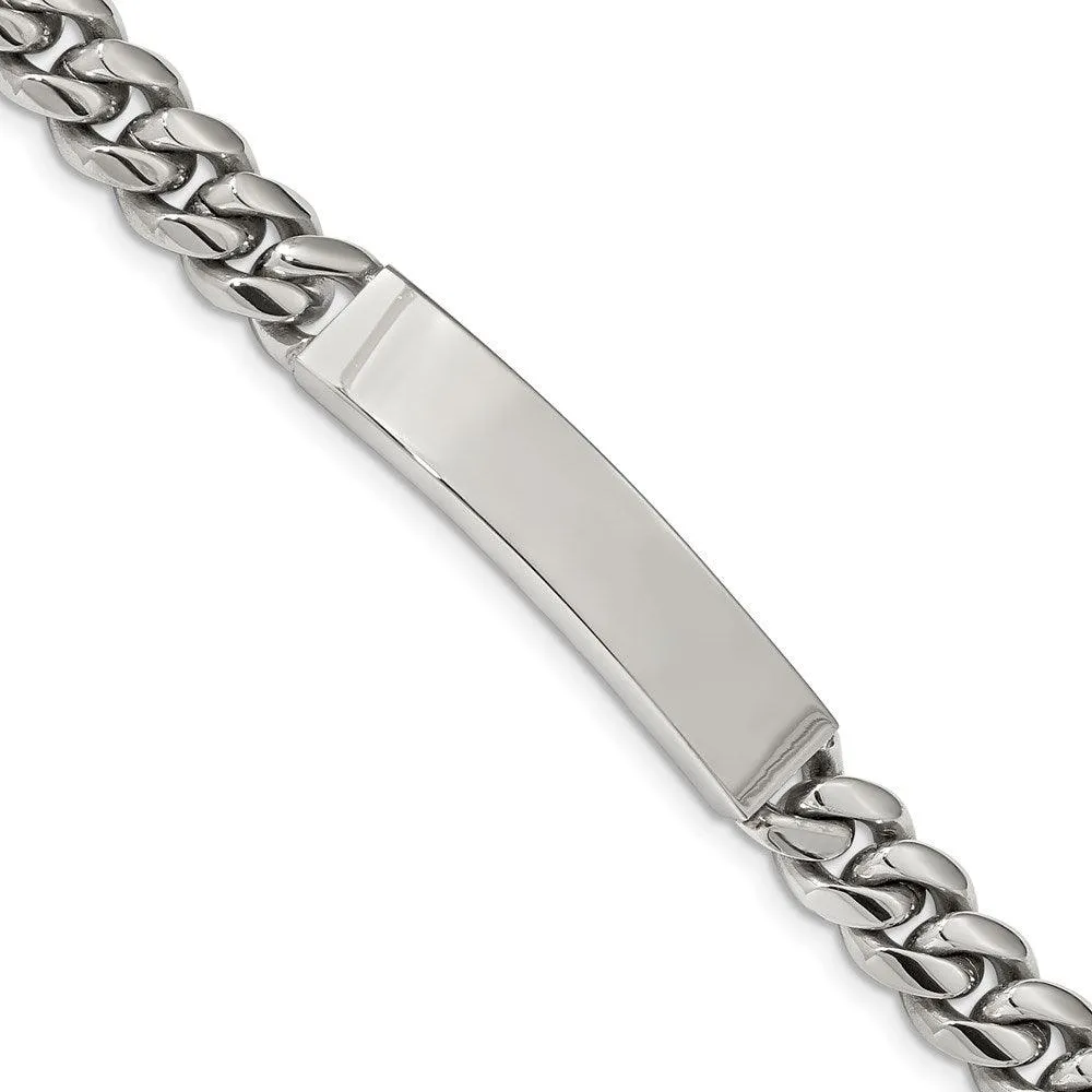 Chisel Jewelry Stainless Steel Polished 8.25in ID Bracelet