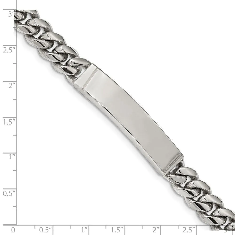 Chisel Jewelry Stainless Steel Polished 8.25in ID Bracelet