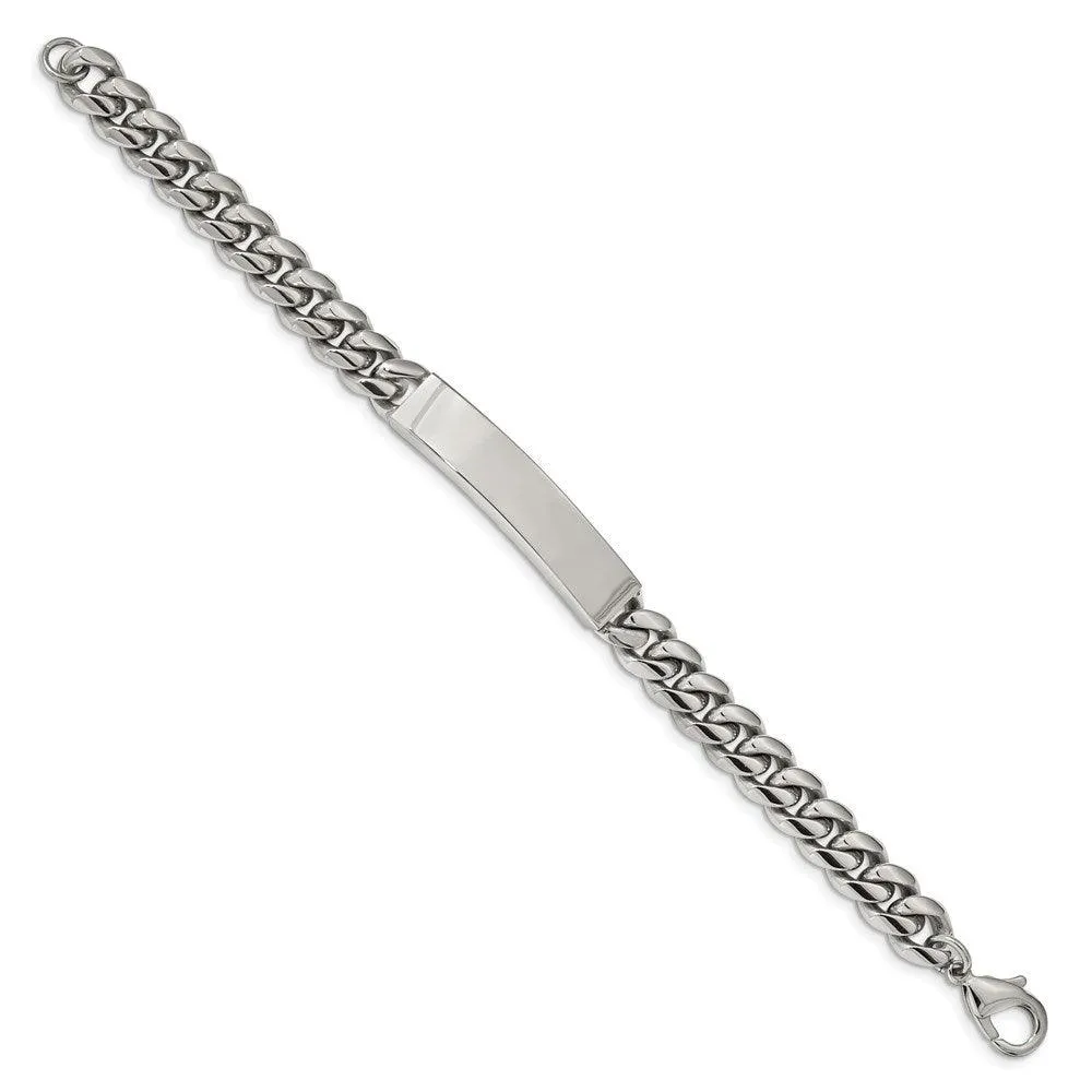 Chisel Jewelry Stainless Steel Polished 8.25in ID Bracelet