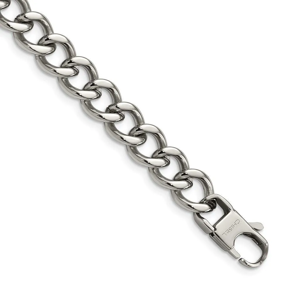 Chisel Jewelry Stainless Steel Polished 8.5in Bracelet