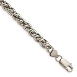 Chisel Jewelry Stainless Steel Polished 8.5in Bracelet