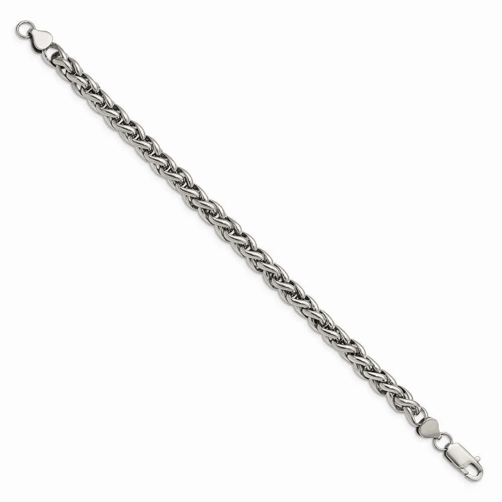 Chisel Jewelry Stainless Steel Polished 8.5in Bracelet