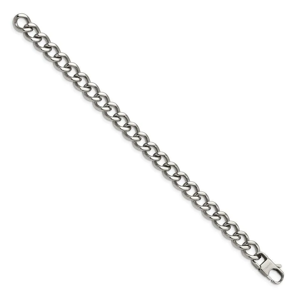 Chisel Jewelry Stainless Steel Polished 8.5in Bracelet