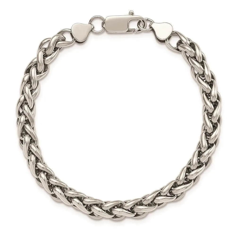 Chisel Jewelry Stainless Steel Polished 8.5in Bracelet