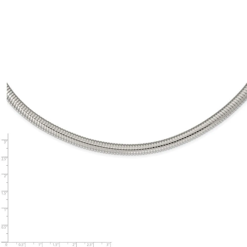Chisel Jewelry Stainless Steel Polished 8mm 18in Necklace