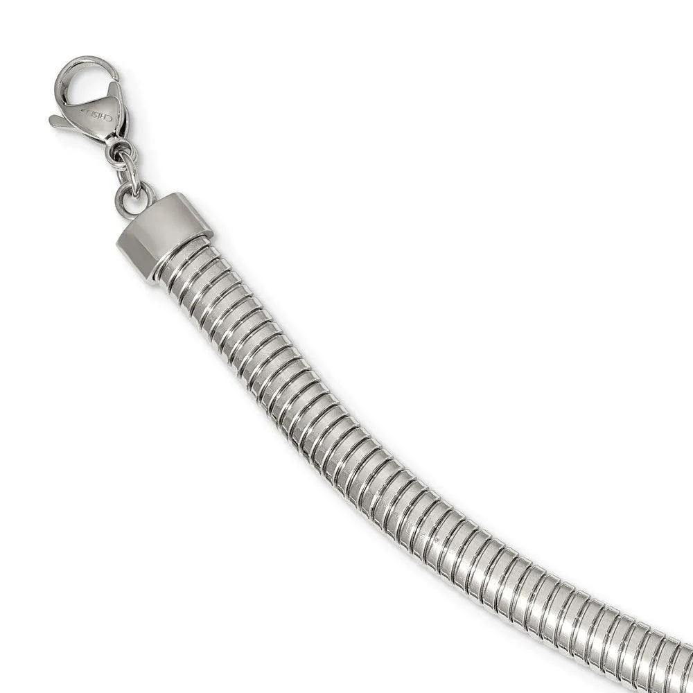 Chisel Jewelry Stainless Steel Polished 8mm 18in Necklace