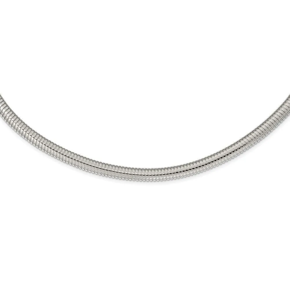 Chisel Jewelry Stainless Steel Polished 8mm 18in Necklace