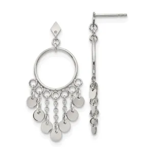 Chisel Jewelry Stainless Steel Polished Dangle Post Earrings